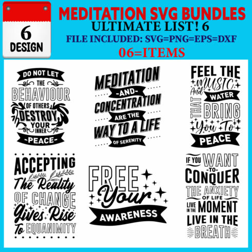 Meditation T-shirt Design Bundle Vol-01 cover image.