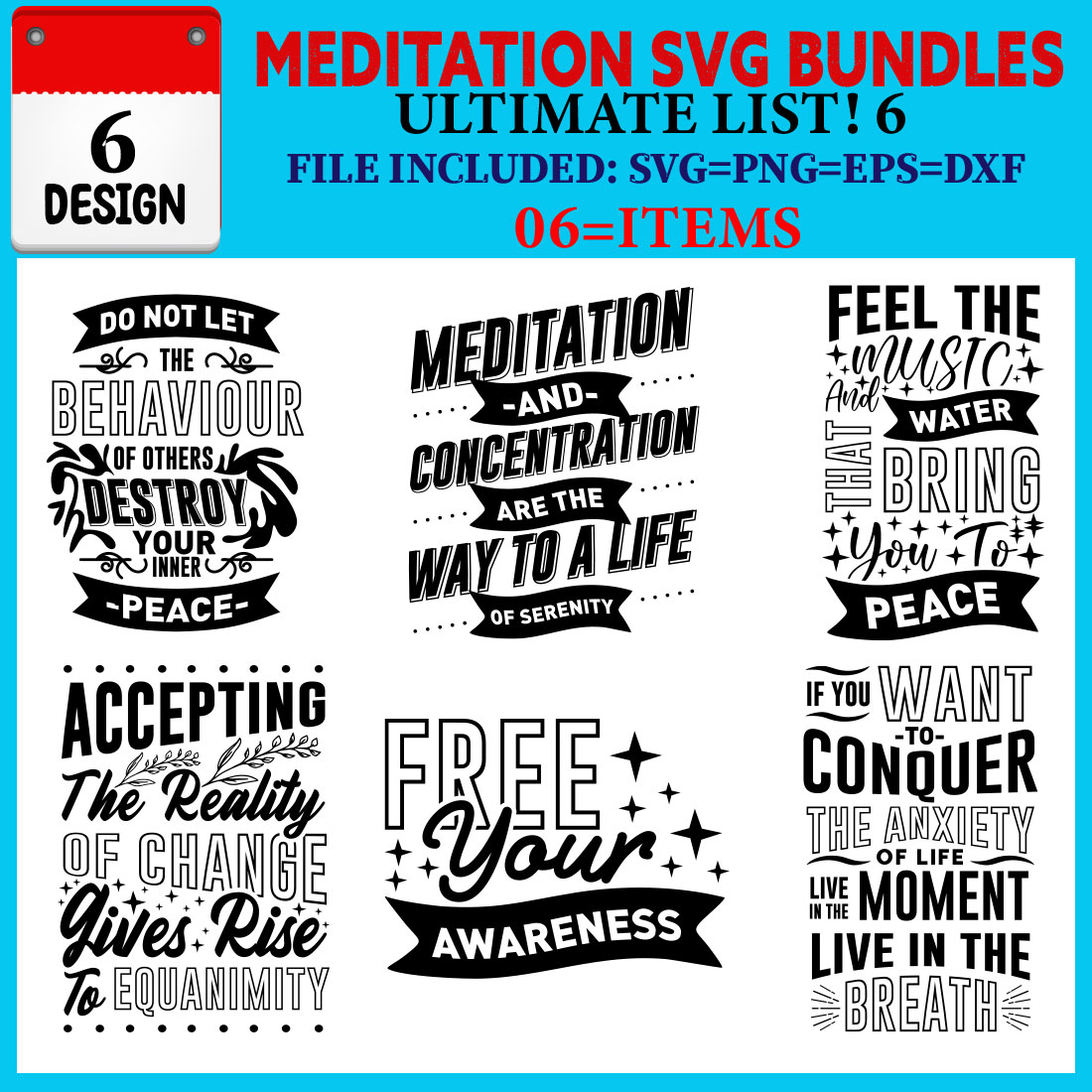 Meditation T-shirt Design Bundle Vol-01 - MasterBundles