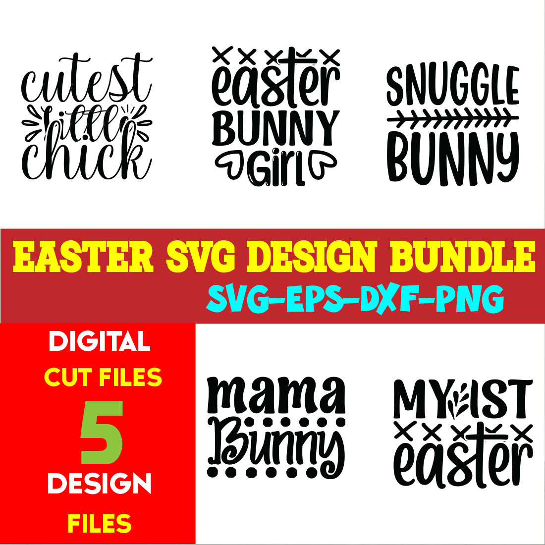 Easter T-shirt Design Bundle Vol- 15 cover image.