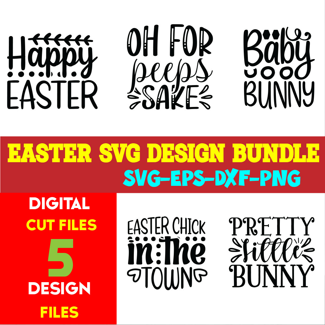 Easter T-shirt Design Bundle Vol- 17 cover image.