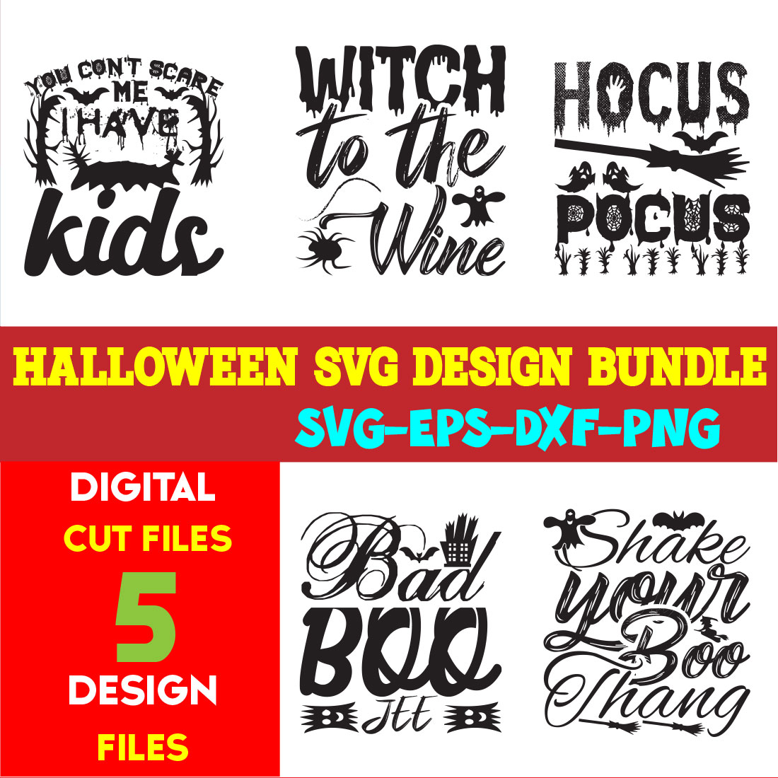 Halloween T-shirt Design Bundle Vol-25 cover image.