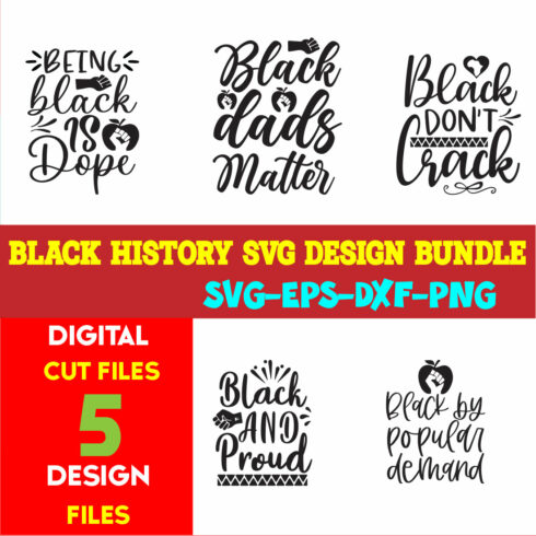 Black History T-shirt Design Bundle Vol-08 cover image.