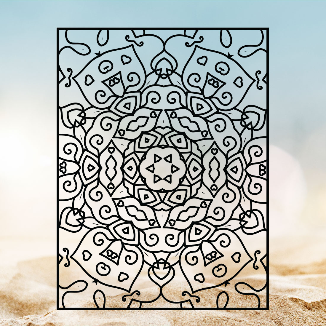 Adults Mandala Coloring Book Interiors Vol-08 cover image.