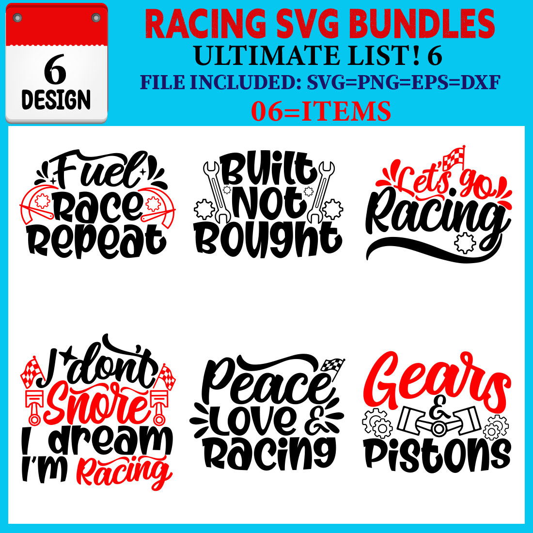 Racing T-shirt Design Bundle Vol-01 cover image.