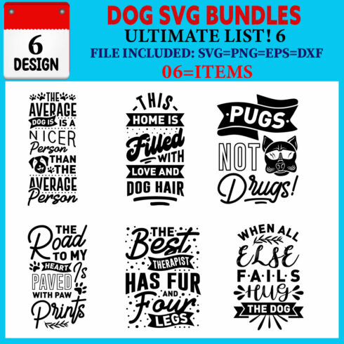 Dog T-shirt Design Bundle Vol-06 cover image.