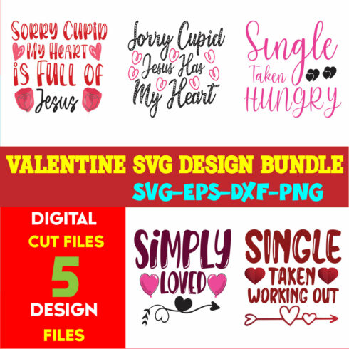 Valentine T-shirt Design Bundle Vol-16 cover image.