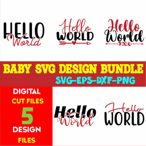 Baby T-shirt Design Bundle Volume-23 cover image.