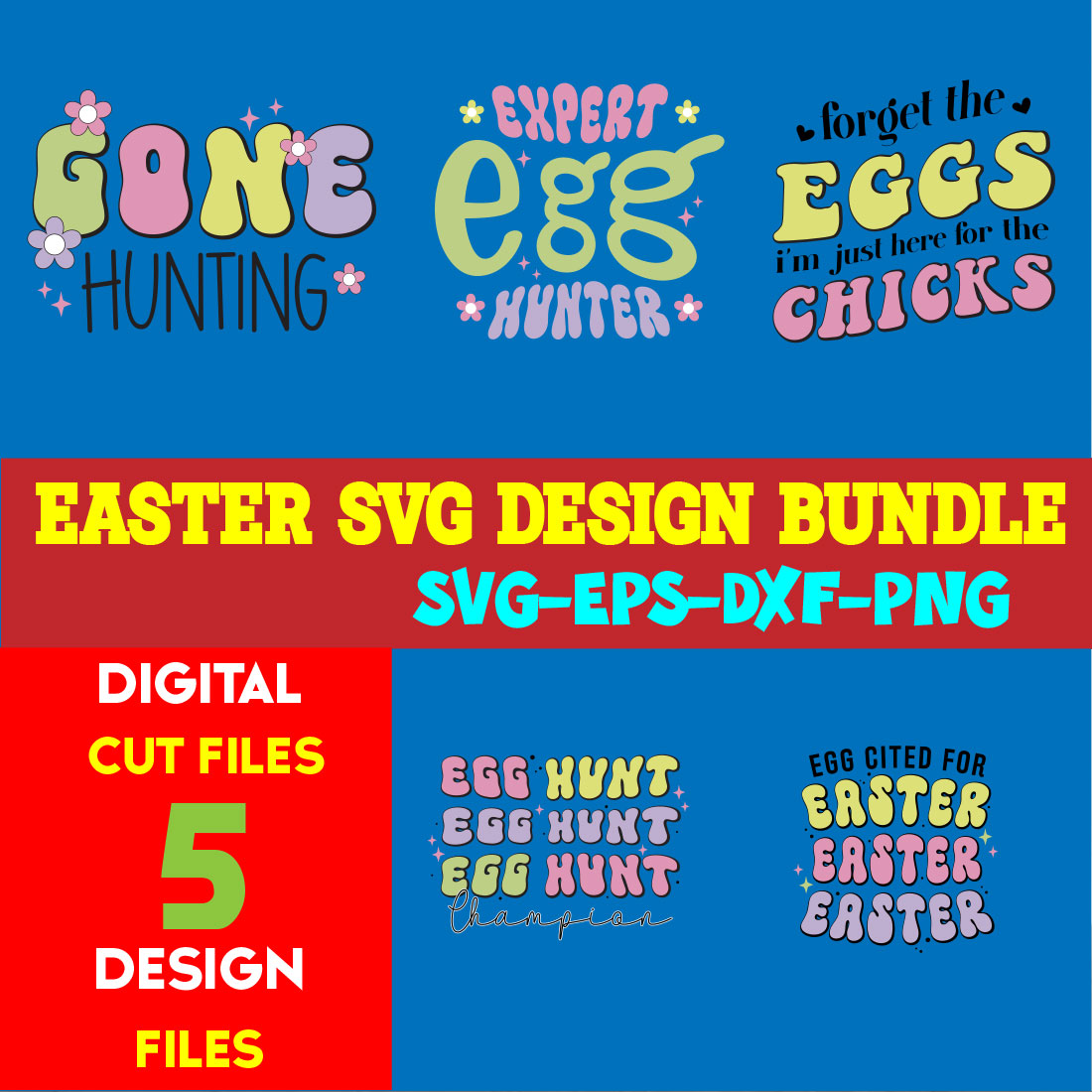 Easter T-shirt Design Bundle Vol- 22 cover image.