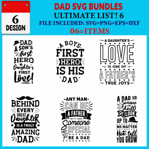 Dad T-shirt Design Bundle Vol-01 cover image.