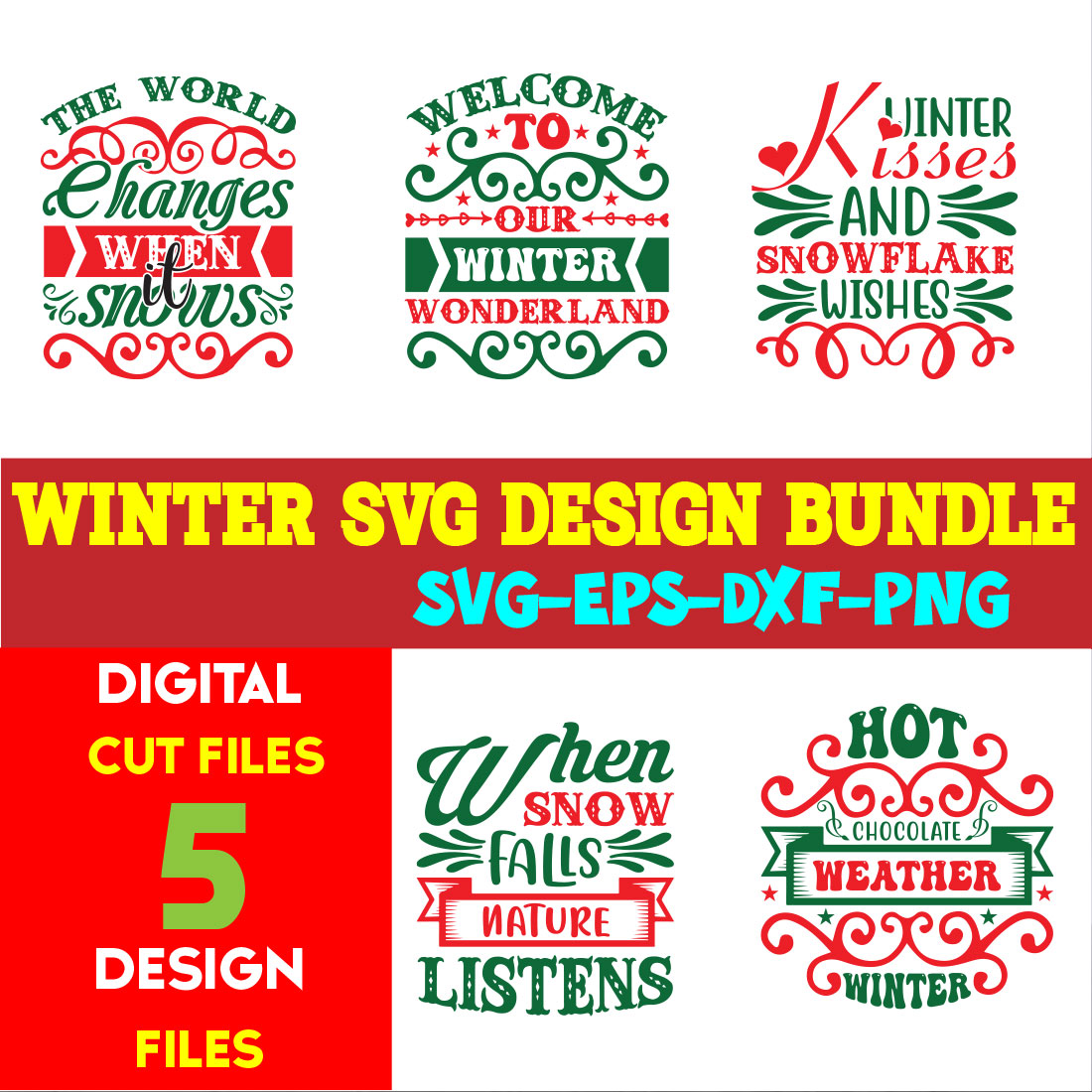 Winter T-shirt Design Bundle volume -02 cover image.