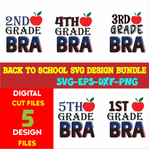 Back To School T-shirt Design Bundle Volume-17 cover image.