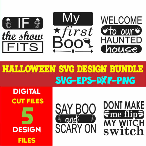 Halloween T-shirt Design Bundle Vol-47 cover image.