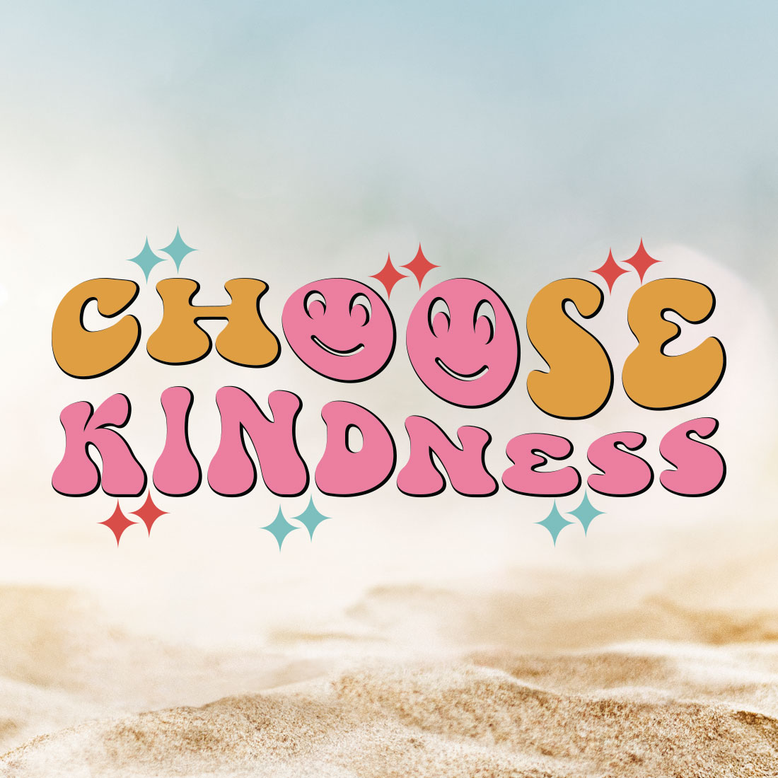 Choose Kindness Teacher's Day T-shirt Design cover image.