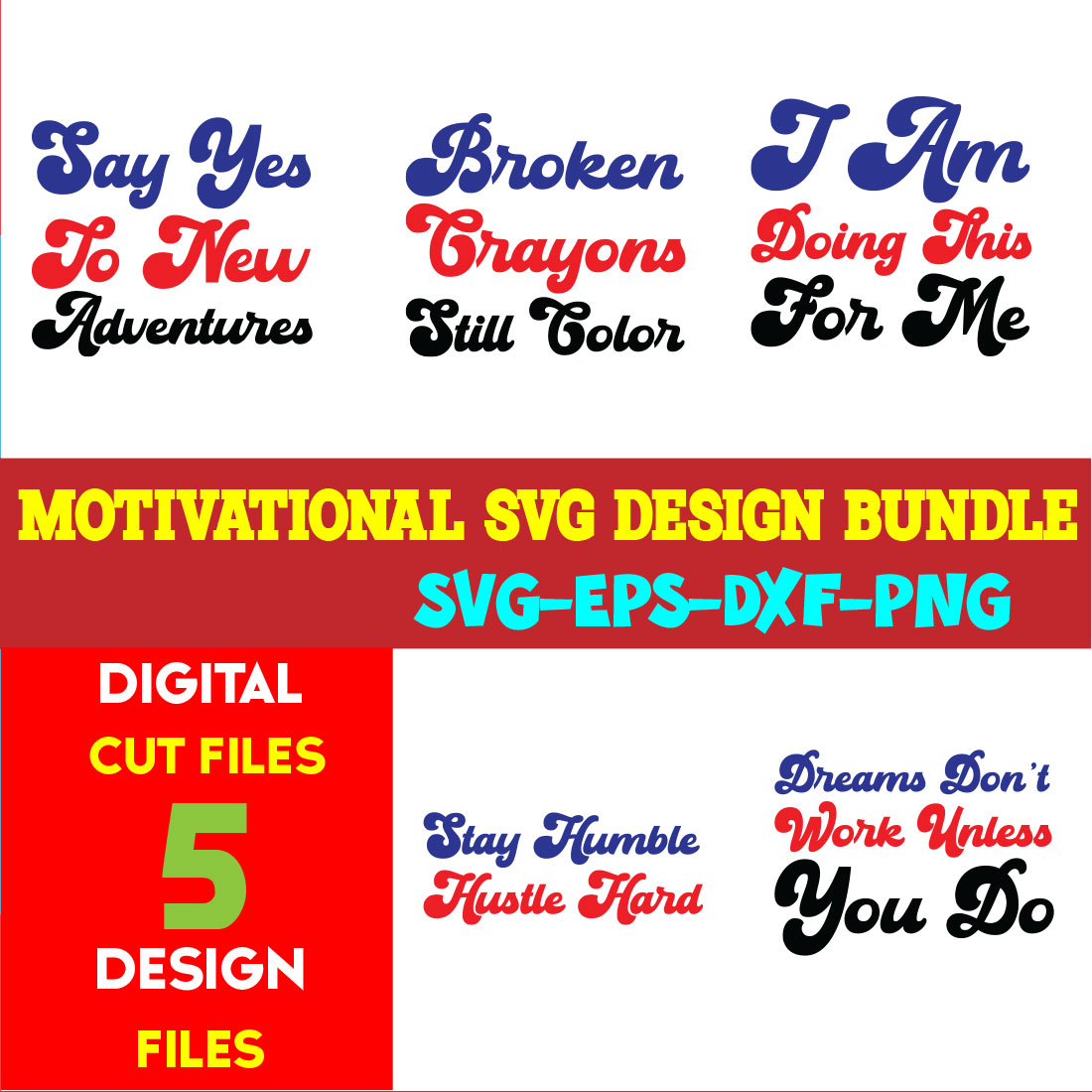 Motivational T-shirt Design Bundle Volume-06 cover image.