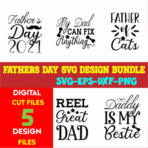 Fathers Day T-shirt Design Bundle Volume-10 cover image.