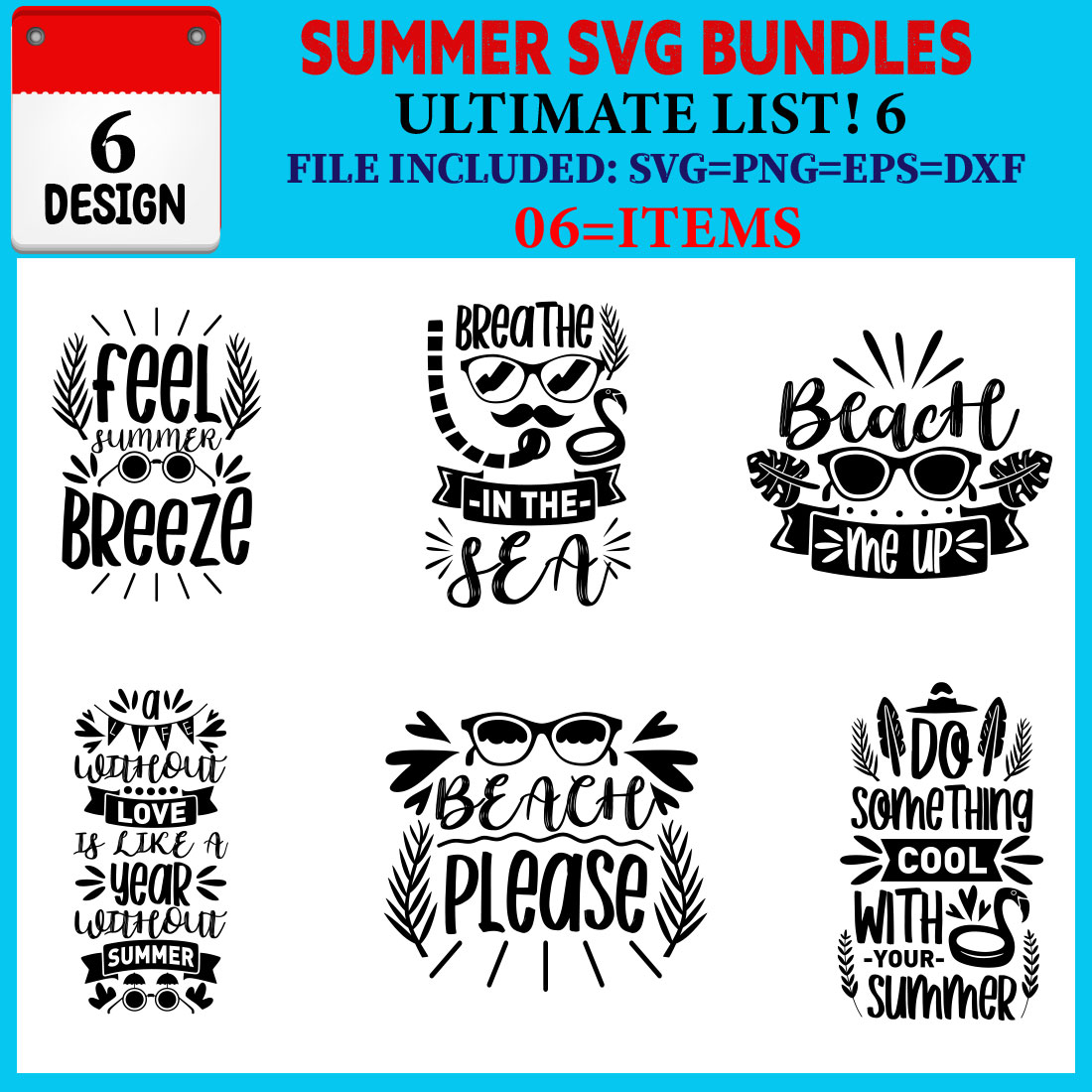 Summer T-shirt Design Bundle Vol-05 cover image.