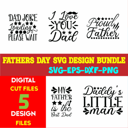 Fathers Day T-shirt Design Bundle Volume-11 cover image.