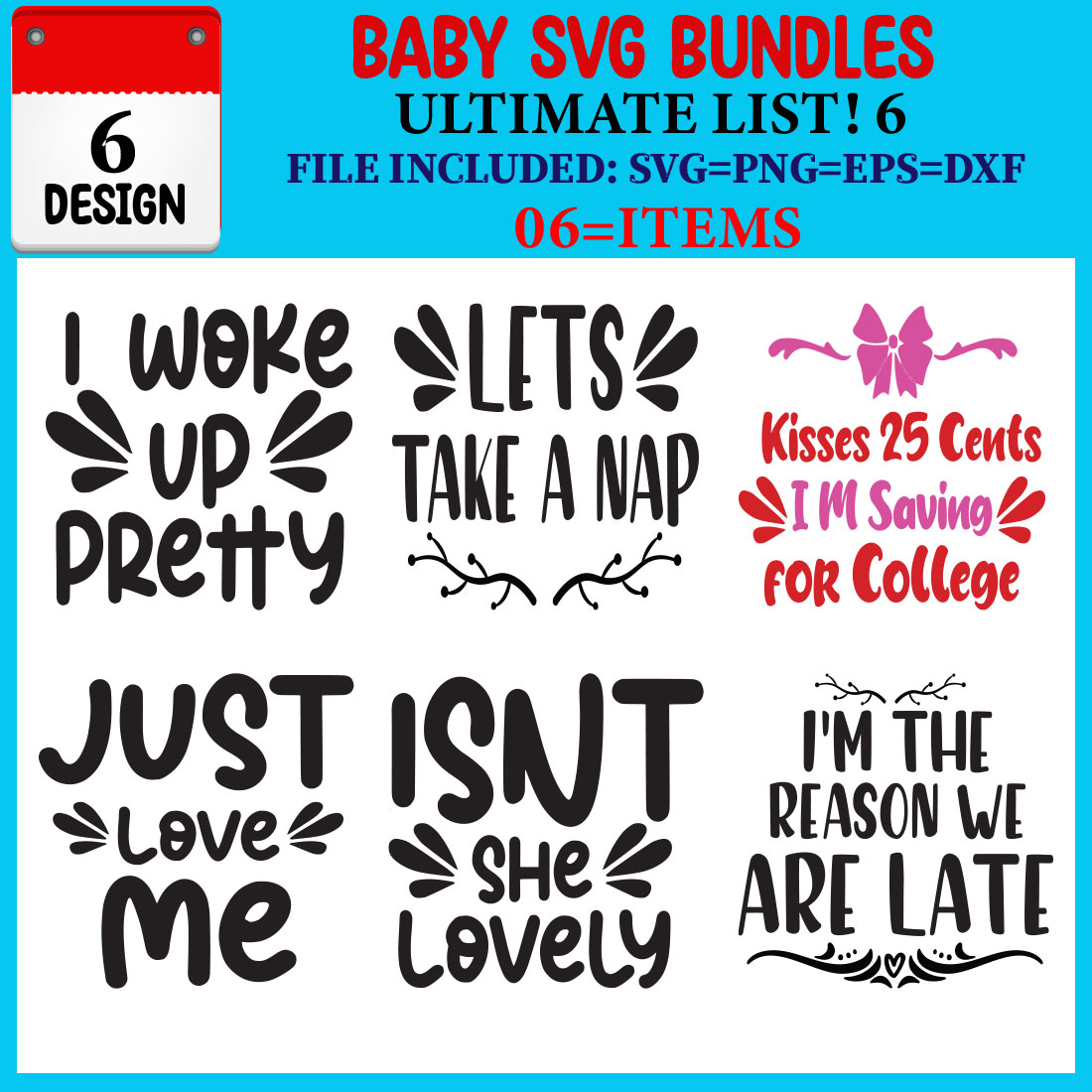 Baby SVG T-shirt Design Bundle cover image.