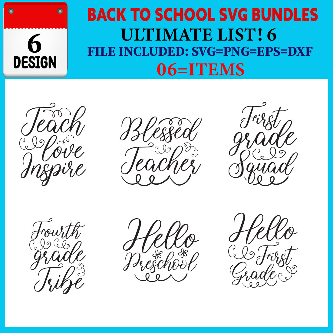 Back To School T-shirt Design Bundle Vol-12 cover image.