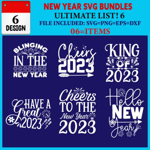 New Year T-shirt Design Bundle Vol-11 cover image.