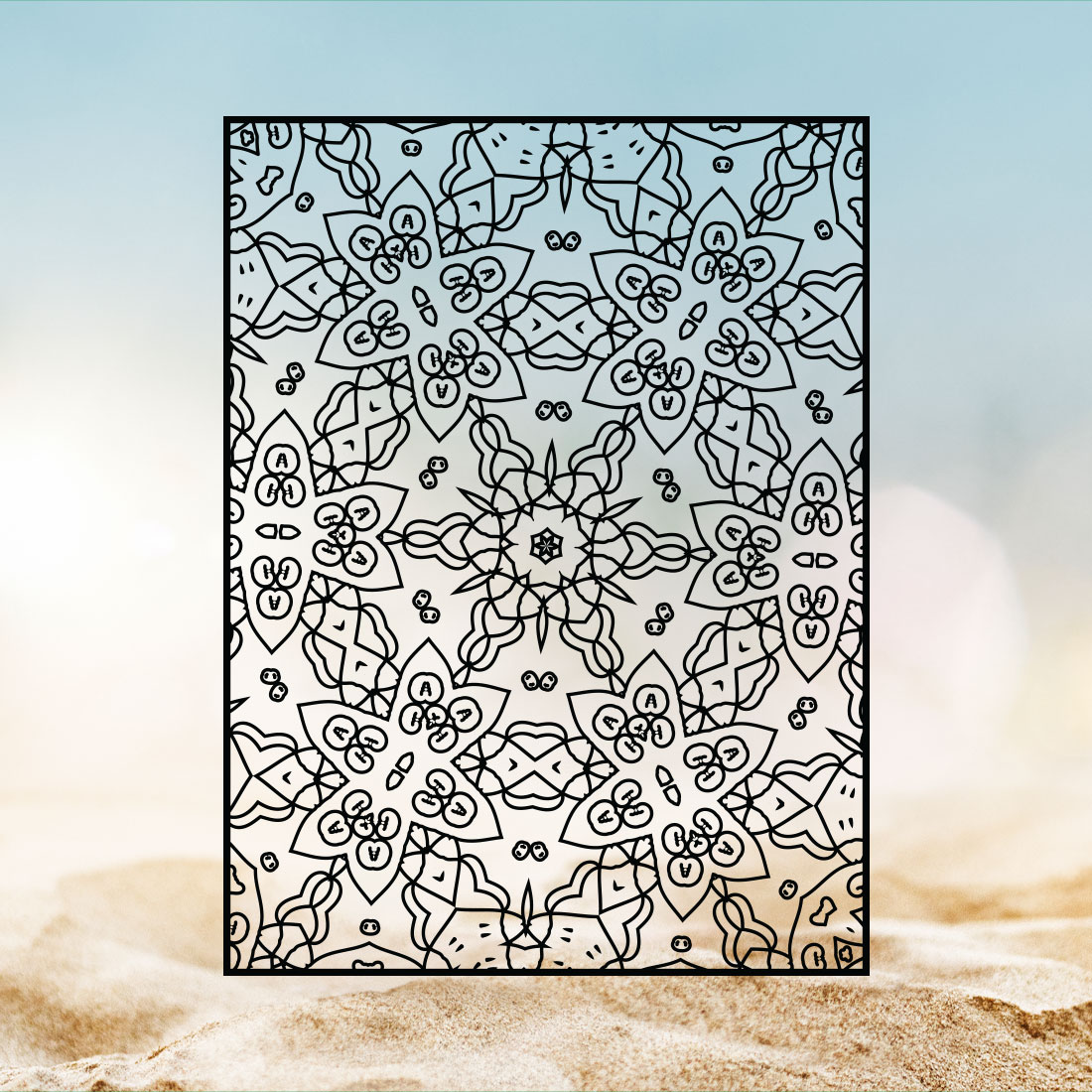 Adults Mandala Coloring Book Interiors Vol-06 cover image.