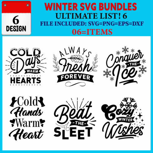 Winter T-shirt Design Bundle Vol-01 cover image.