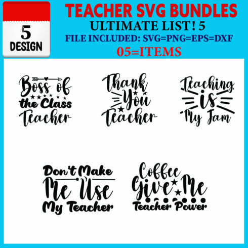 Teacher T-shirt Design Bundle Vol-07 cover image.