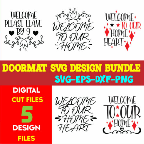 Doormat T-shirt Design Bundle Vol-04 cover image.