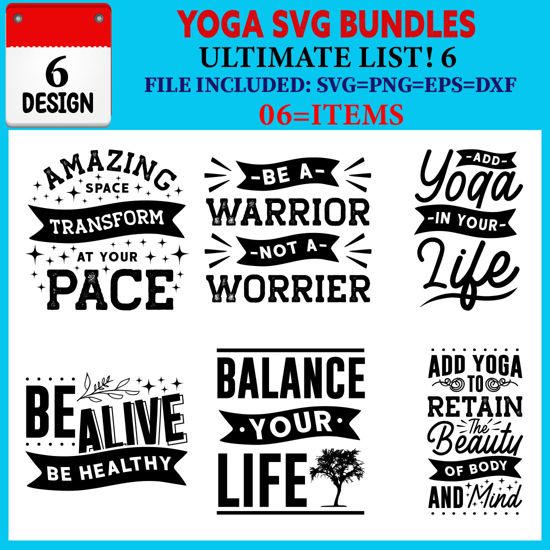 Yoga T-shirt Design Bundle Vol-01 - MasterBundles