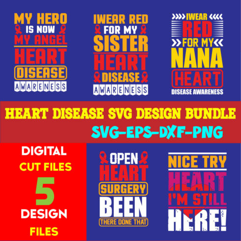 Heart Disease T-shirt Design Bundle Volume-03 cover image.