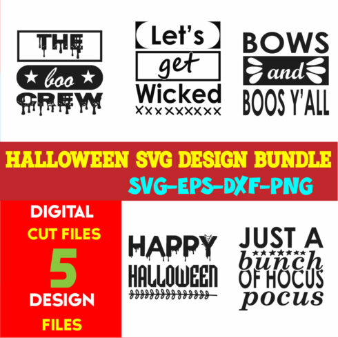 Halloween T-shirt Design Bundle Vol-50 cover image.