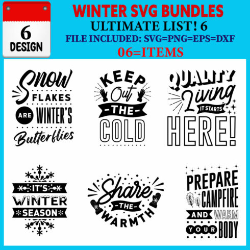 Winter T-shirt Design Bundle Vol-03 cover image.