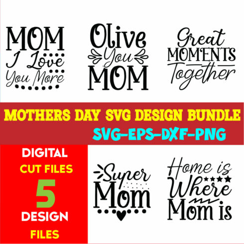 Mothers Day T-shirt Design Bundle Volume-20 cover image.