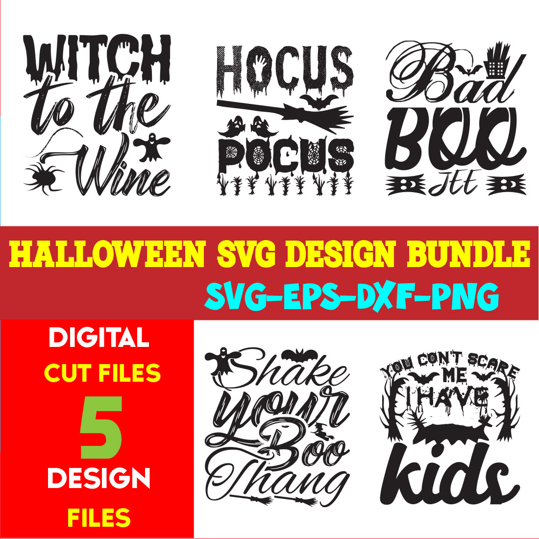 Halloween T-shirt Design Bundle Vol-33 cover image.