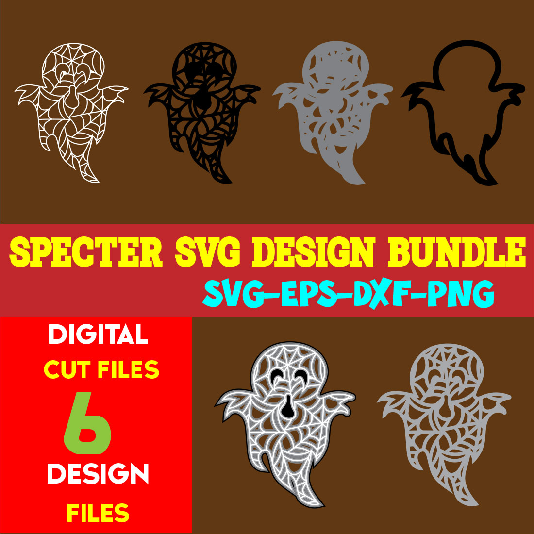 Specter SVG Design Bundle cover image.