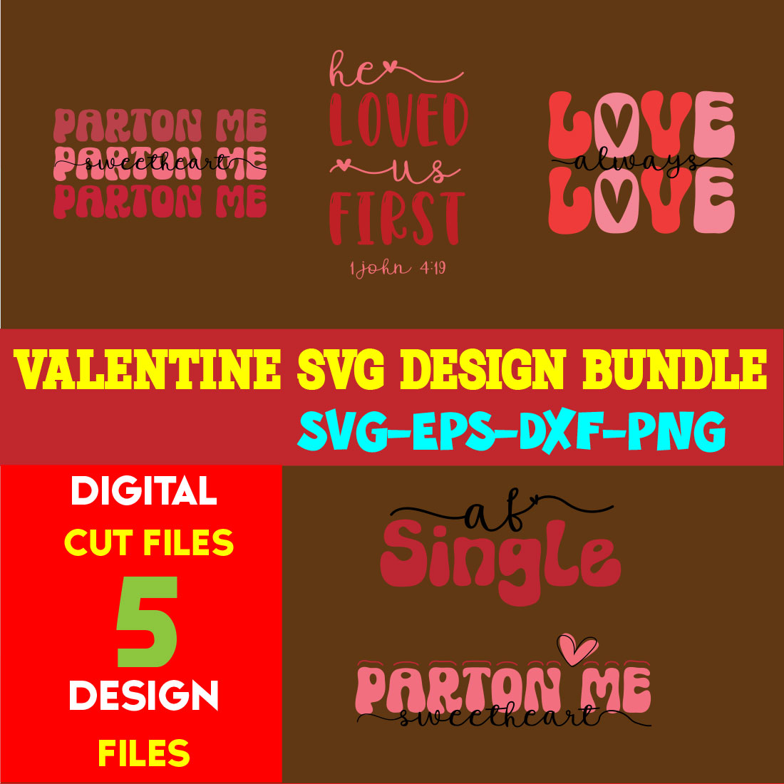 Valentine T-shirt Design Bundle Vol-26 cover image.