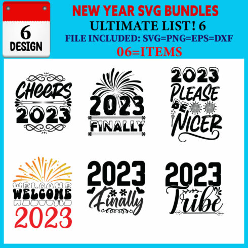 New Year T-shirt Design Bundle Vol-07 cover image.