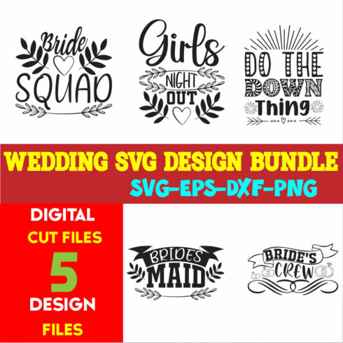 Wedding T-shirt Design Bundle volume -14 cover image.