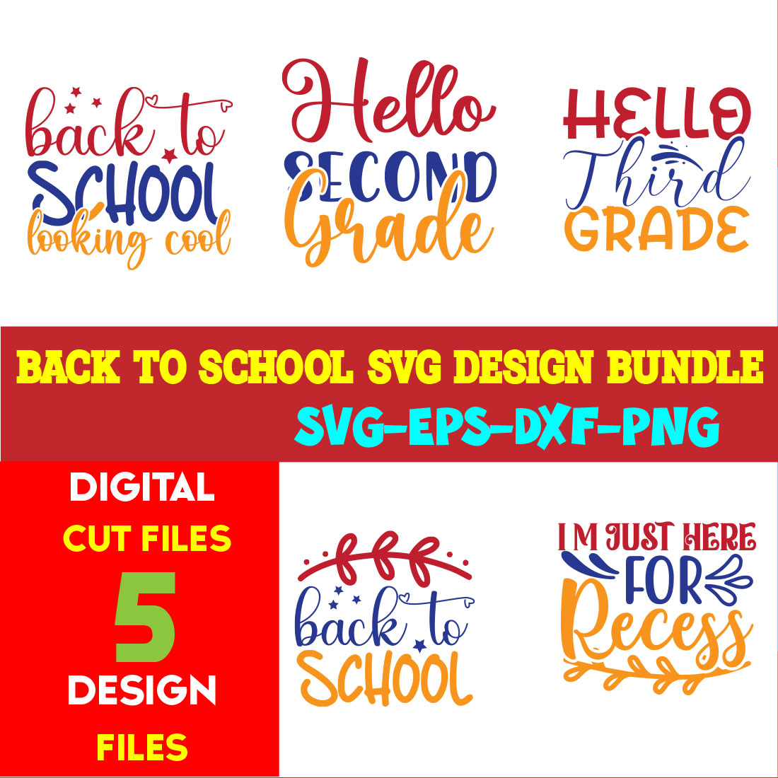 Back To School T-shirt Design Bundle Volume-16 cover image.