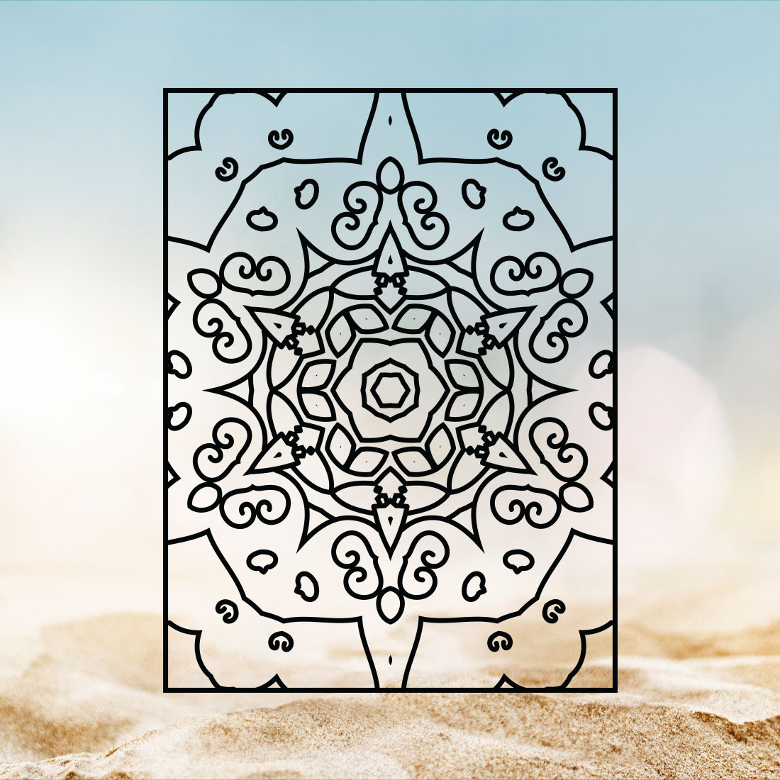 Adults Mandala Coloring Book Interiors Vol-07 cover image.