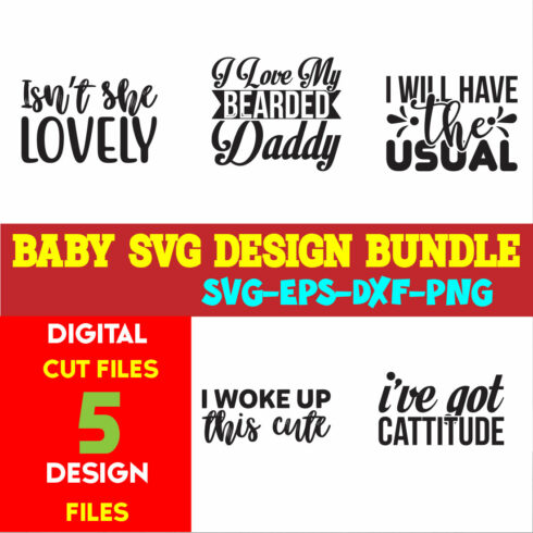 Baby T-shirt Design Bundle Volume-18 cover image.