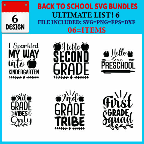 Back To School T-shirt Design Bundle Vol-09 cover image.