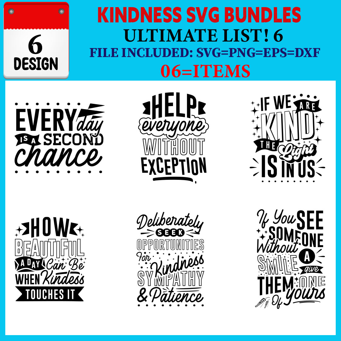 Kindness T-shirt Design Bundle Vol-02 cover image.