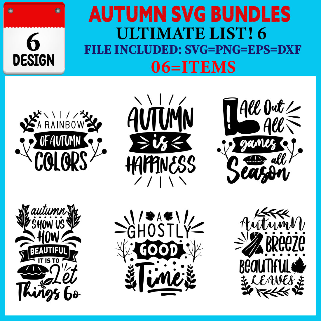 Autumn T-shirt Design Bundle Vol-01 cover image.