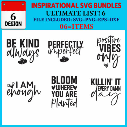 Inspirational T-shirt Design Bundle Vol-01 cover image.