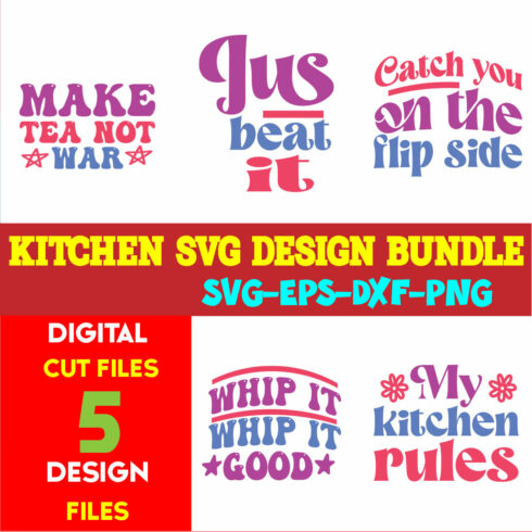 Kitchen T-shirt Design Bundle Vol-06 cover image.