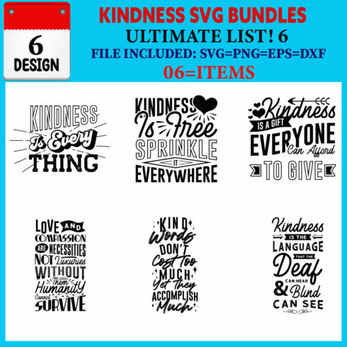 Kindness T-shirt Design Bundle Vol-03 cover image.