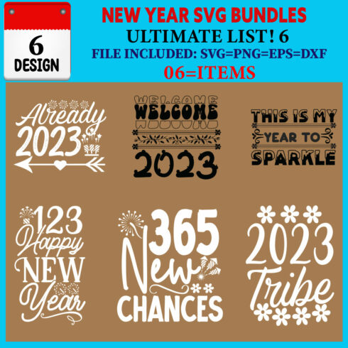 New Year T-shirt Design Bundle Vol-10 cover image.