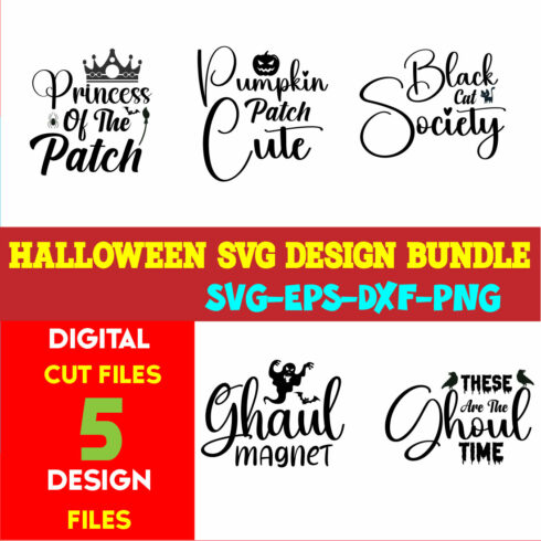 Halloween T-shirt Design Bundle Vol-42 cover image.