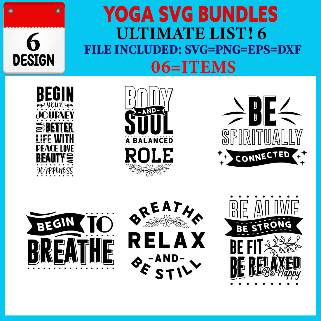 Yoga T-shirt Design Bundle Vol-02 - MasterBundles